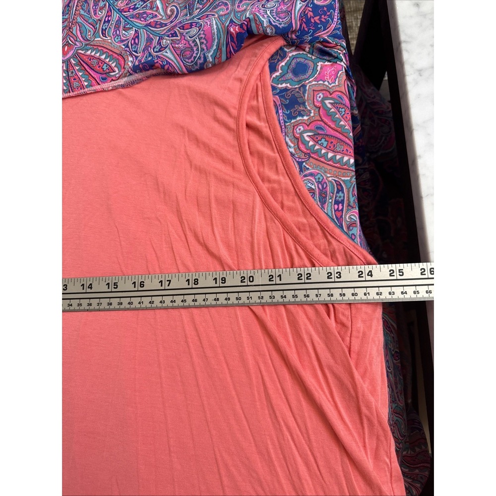 Boutique Brand SZ 4X ‎ Boho  Top Shirt Geo Print Handkerchief - Picture 9 of 10